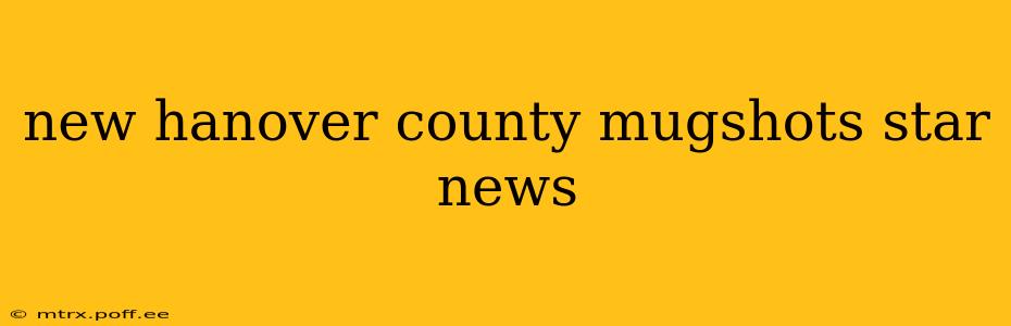 new hanover county mugshots star news