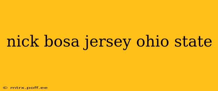 nick bosa jersey ohio state