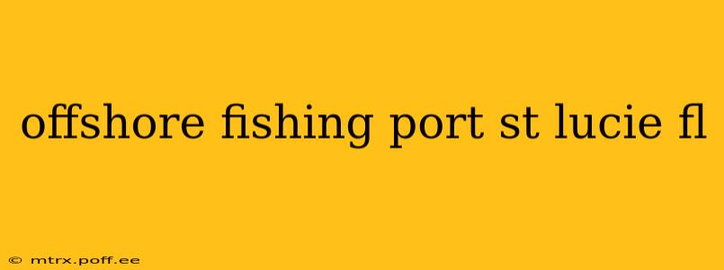offshore fishing port st lucie fl