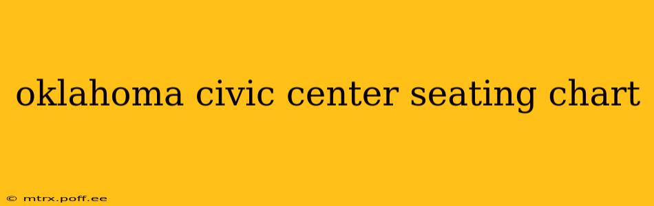 oklahoma civic center seating chart