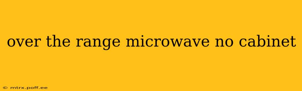 over the range microwave no cabinet