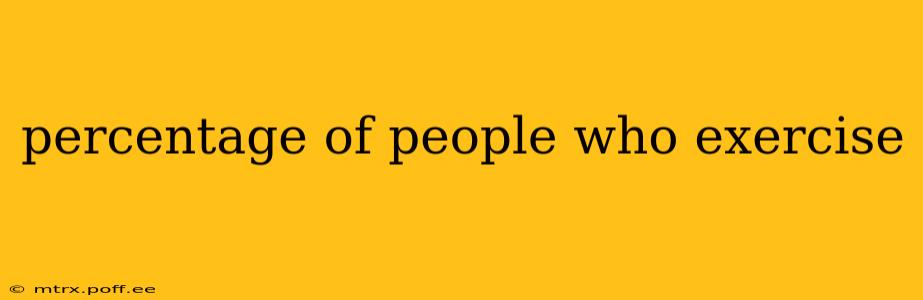 percentage of people who exercise
