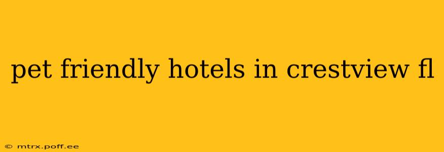 pet friendly hotels in crestview fl
