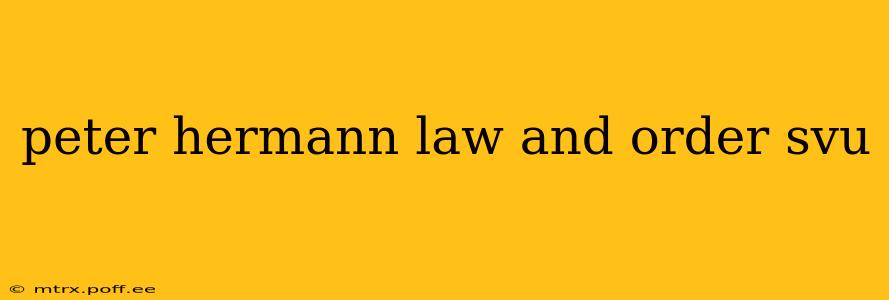 peter hermann law and order svu