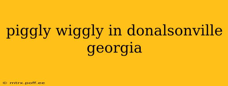 piggly wiggly in donalsonville georgia
