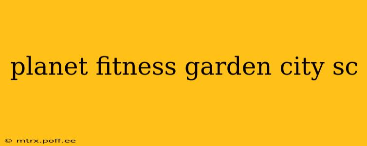 planet fitness garden city sc