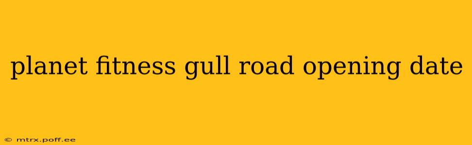planet fitness gull road opening date