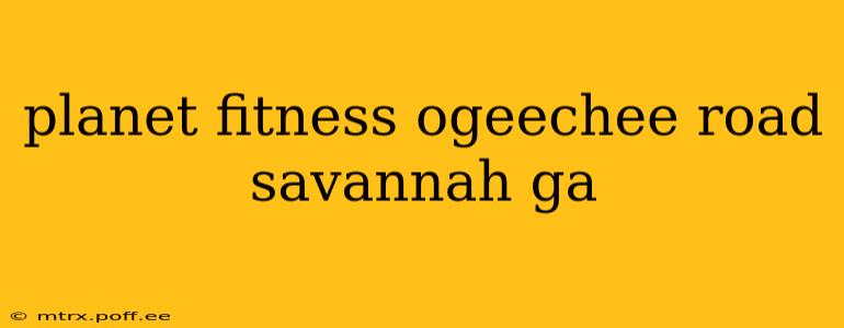 planet fitness ogeechee road savannah ga