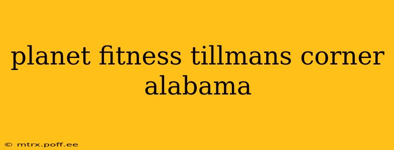 planet fitness tillmans corner alabama