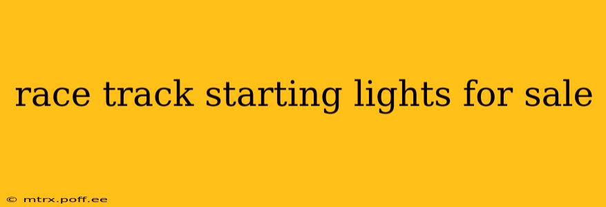 race track starting lights for sale