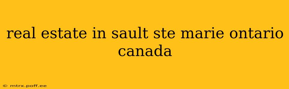 real estate in sault ste marie ontario canada