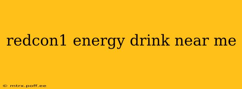 redcon1 energy drink near me