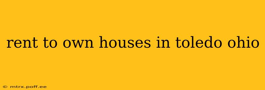 rent to own houses in toledo ohio