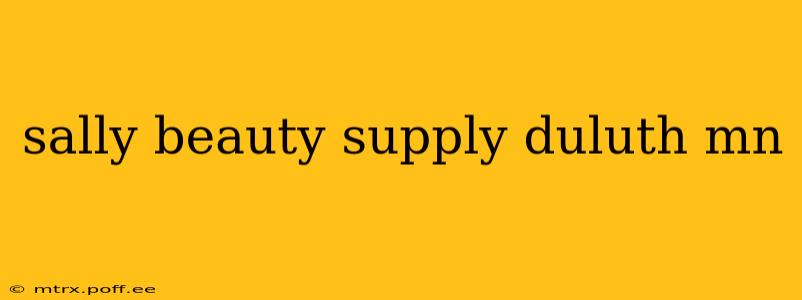 sally beauty supply duluth mn