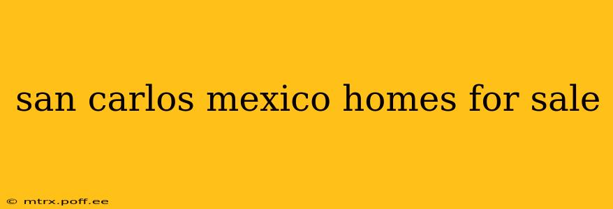 san carlos mexico homes for sale