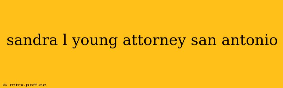 sandra l young attorney san antonio
