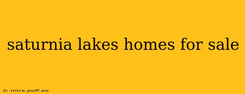 saturnia lakes homes for sale