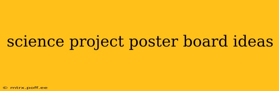 science project poster board ideas