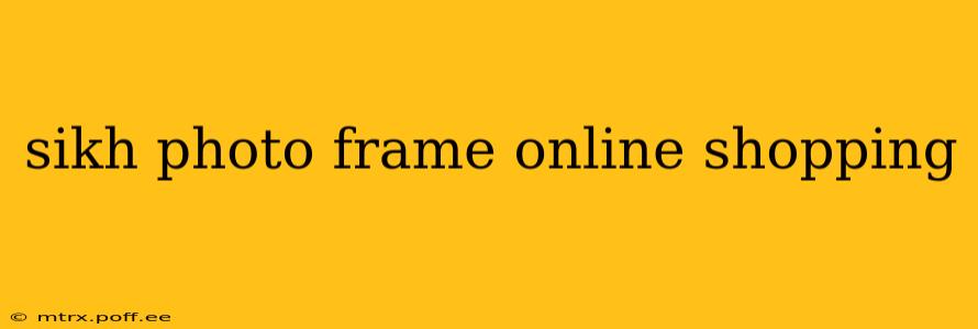 sikh photo frame online shopping