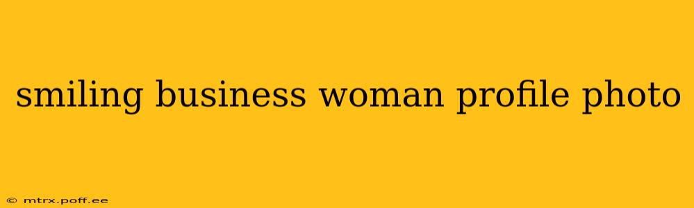smiling business woman profile photo