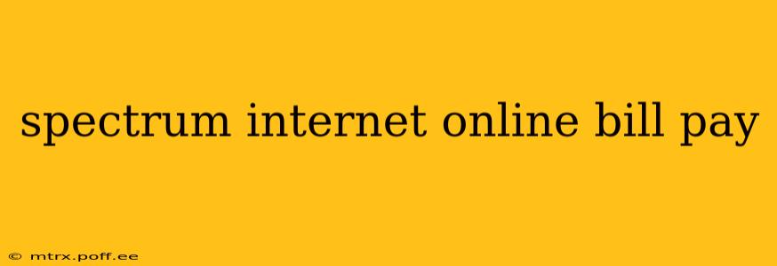 spectrum internet online bill pay