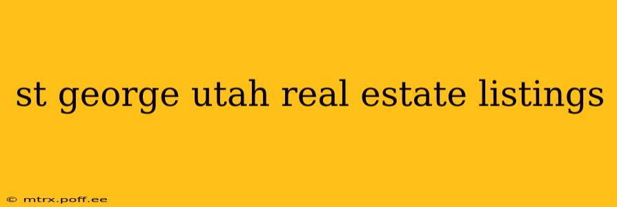 st george utah real estate listings