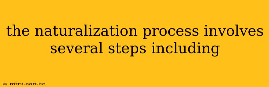 the naturalization process involves several steps including