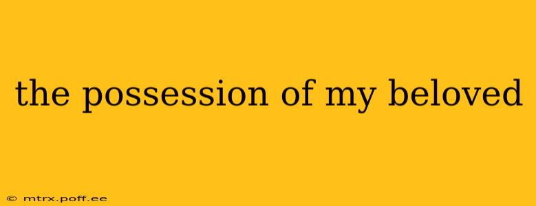 the possession of my beloved