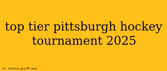 top tier pittsburgh hockey tournament 2025