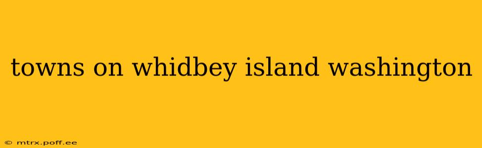 towns on whidbey island washington