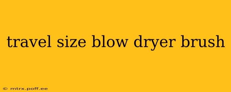 travel size blow dryer brush