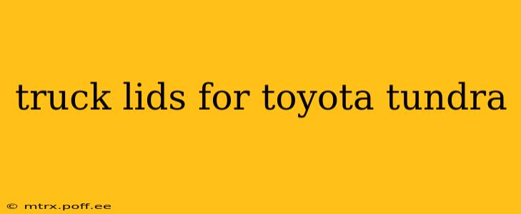 truck lids for toyota tundra