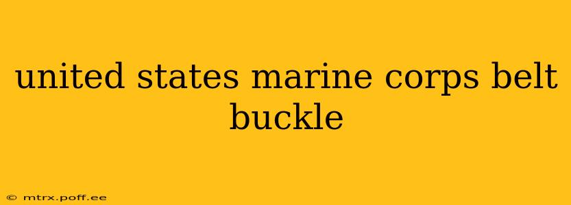 united states marine corps belt buckle