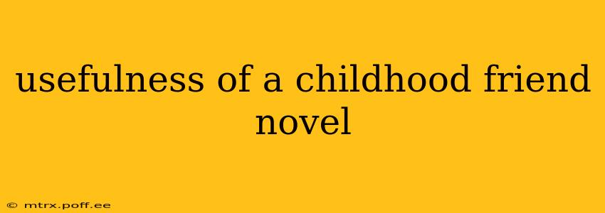 usefulness of a childhood friend novel