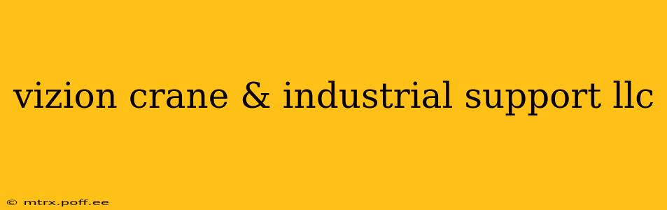 vizion crane & industrial support llc