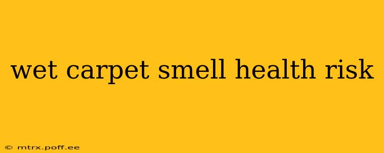 wet carpet smell health risk