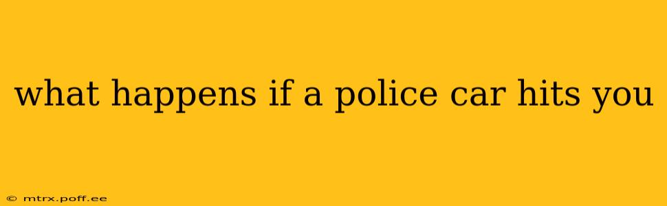 what happens if a police car hits you