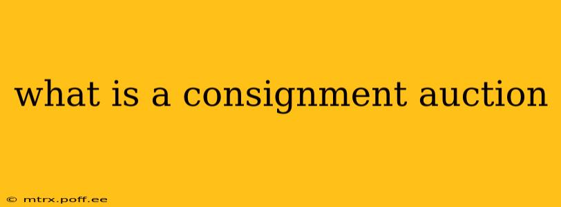 what is a consignment auction