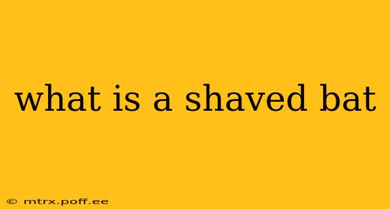 what is a shaved bat