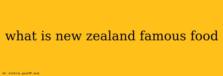 what is new zealand famous food