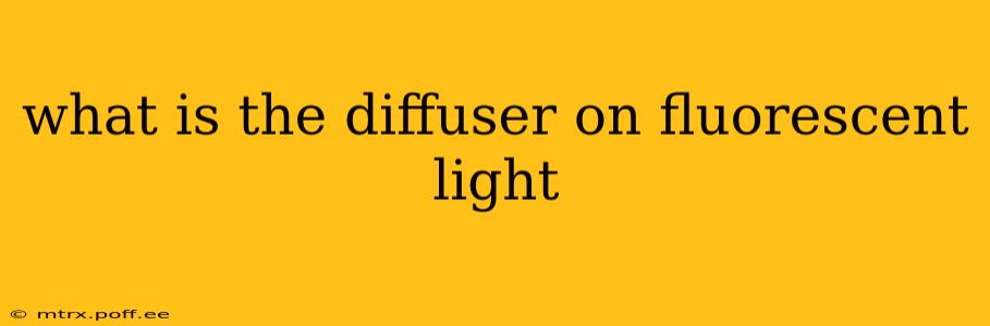 what is the diffuser on fluorescent light