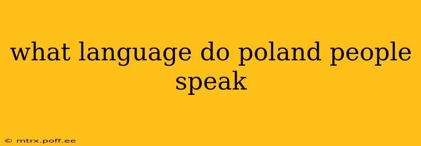 what language do poland people speak
