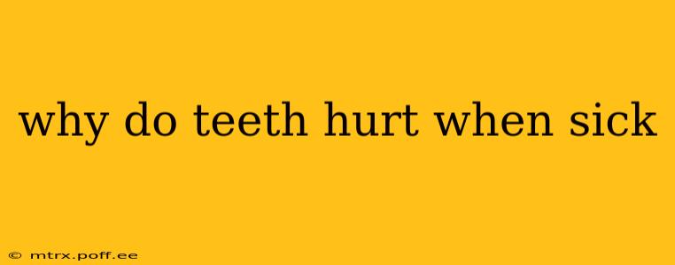 why do teeth hurt when sick