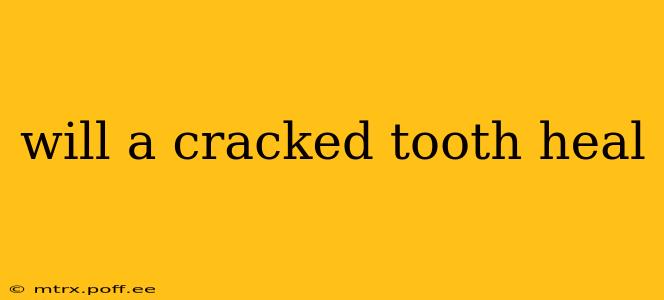 will a cracked tooth heal