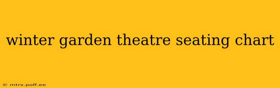 winter garden theatre seating chart